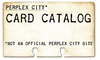 Perplex City Card Catalog